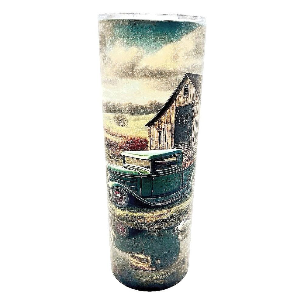 1932 Ford Truck 20oz Skinny Tumbler Farm Scene Sublimated New